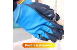 China Anti Slip Fully Coated Latex Gloves Oil Resistant Work Gloves Waterproof supplier
