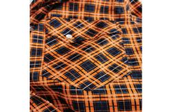 China Plaid Printed Fire Resistant Material Fabric 210 Gram EN11611 supplier