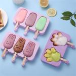 Silicone Purple DIY Ice Cream Mould With Stick Kitchen Supplies for sale