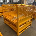 Heavy Duty Padlock Stillage Pallet Cage Galvanized Powder Coated 1000kg-2000kg Load Capacity for sale