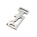 Outdoor Precision Punch Stamping 70MM Sandblasting Multifunctional Stainess Steel Bottle Opener EDC Tool Card for sale