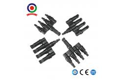 China Solar Panel Cables And Connectors Kit 4 To 1 Solar Panel T Branch Connectors supplier