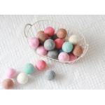 Environmental Friendly Wool Felt Balls Perfect For Garland / Necklaces / Earrings for sale