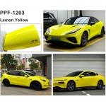 8 Mil Lemon Yellow Hydrophobic Peelable Scratch Resistant Paint Protection Film for sale