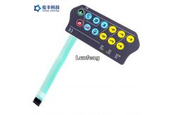 China Embossed Keys Custom LED Membrane Switch Tactile Keypad 3M467 supplier