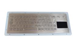 China Compact Format Panel Mount Keyboard Industrial With Dynamic Waterproof Sealed Touchpad supplier