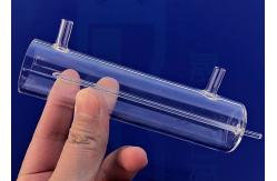 China Lab Double Walled SIO2 Quartz Glass Tube Jacketed Tempering Quartz Glass Tube supplier