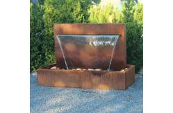 China Customizable Artificial Corten Steel Water Fountain For Home supplier