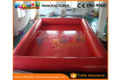 China Heat Sealed Inflatable Swimming Pool Wet Deep Rectangle Pool 0.9mm PVC Tarpaulin supplier