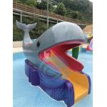 Children Aqua Play Water Playground With Swimming Pool Rides Whale Fiberglass Water Slide for sale