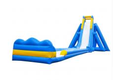 China Aldult  Outdoor Rental Inflatable Large Water Slides With Pool supplier
