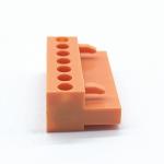 Orange 300V 2-24 poles Plug-In Terminal Block Female Panel Mounted