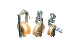 China Transmission Line Single Sheave Cable Stringing Pulley supplier