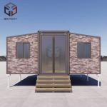 20ft Collapsible Container House with Roof Floor Plywood or PVC Flooring for sale