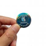Holographic Tamper Seal Stickers Label Rainbow Effect Customized Logo for sale