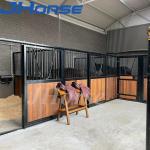 Powder Coating 2.5m-4.0m Indoor European Horse Stalls With Front Sliding Doors for sale