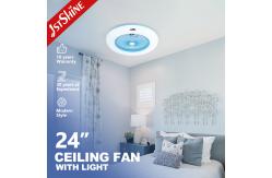 China 24 Inch Plastic Bedroom Ceiling Fan Light Fixtures With Remote Control supplier