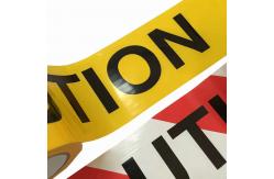 China PE Material Barrier Tape 1.5mil-7mil Thickness Options Customizable Length and Design supplier
