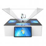 Floor Standing 3d Holographic Display With Touch Screen 55 Inch Windows OS