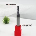 China 3mm 4 Flute Solid Carbide End Mill Micro Grain Tungsten Steel Milling Cutter for Steel CNC Precision Tool HRC55 Hardness TiAlN Coated manufacturer