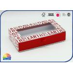 Transparent PET Window Hot Stamping Sliding Drawer Gift Boxes for sale