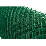 Safety Barrier 2x15m 2.5mm Green Vinyl Coated Chain Link Fence for sale