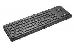 China IP65 Metallic industrial metal usb keyboard with mechanical trackball and polymer keys supplier