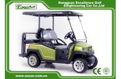 China Green EXCAR Electric Golf Car 3 Or 4 Seater 48V ADC Motor CE Approved supplier