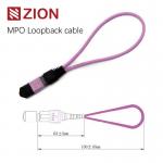 12 Fibers MPO OM4 Fiber Optic Loopback Module /Cable for sale