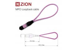 China 12 Fibers MPO OM4 Fiber Optic Loopback Module /Cable supplier