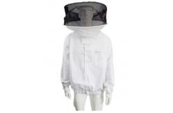 China Round Veil White Bee Jacket with Round Hat of Beekeeping Protective Clothing supplier