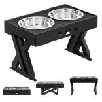 Elevated Dog Bowls Adjustable Raised Dog Bowl For Small Medium Large Dogs And Pets for sale