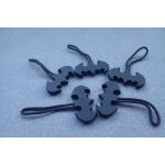 Soft Material Rubber Zipper Puller For Handbags Backpacks