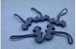 China Soft Material Rubber Zipper Puller For Handbags Backpacks supplier