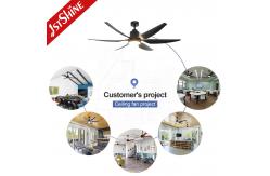 China Modern Black Ceiling Fan With Light ABS Blade Energy Saving Low Noise supplier