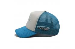 China Unisex Snapback Truck Driver Hat With Embroidered Logo Sponge Mesh Hat supplier