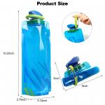 700ml PET PA PE Foldable Collapsible Water Bottle For Travel