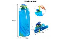 China 700ml PET PA PE Foldable Collapsible Water Bottle For Travel supplier