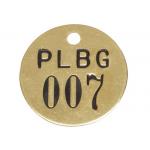 Brass Or Aluminum Small Metal Stencils , Round Shape Interlocking Letter Stencils for sale