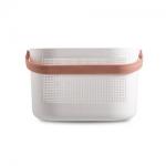 H18cm Plastic Storage Basket Drainage Plastic Vegetable Basket With Handle