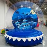 10ft Diameter Christmas Jumping Bubble House Inflatable Bounce House Snow Globe for sale