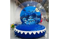 China 10ft Diameter Christmas Jumping Bubble House Inflatable Bounce House Snow Globe supplier