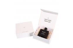 China Cardboard Perfume Packaging Box Custom Pink And White Box For Women supplier