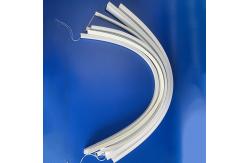 China Extruded High Transparent Silicone Rubber Profiles For LED Lights supplier