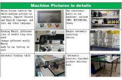 China 220v Semi Automatic Double Wire Binding Machine 660 X 300mm supplier
