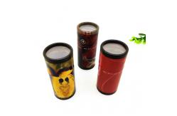 China Custom Printing Matches Cylinder Box With Window / Printed Cardboard Tubes supplier