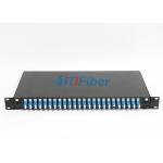 LC / UPC 48 Cores Fiber Optic Patch Panel With Stainless Steel , 2u Patch Panel for sale
