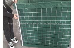 China Anti Rust Wire Mesh Galvanized Military Barrier With Sand / Green Geotextile supplier