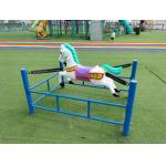 Excited Outdoor / Indoor Swing Rides Fiberglass Spring Rocking Horse for sale