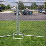 Secure galvanized movable fence temporary chain link fence panels